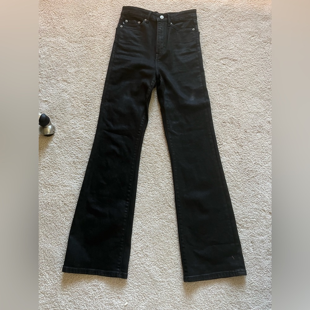 Black lovers&friends denim high waisted pants